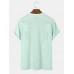 Men Plain High Elasticity Crew Neck Casual Short Sleeve Soft T  Shirts